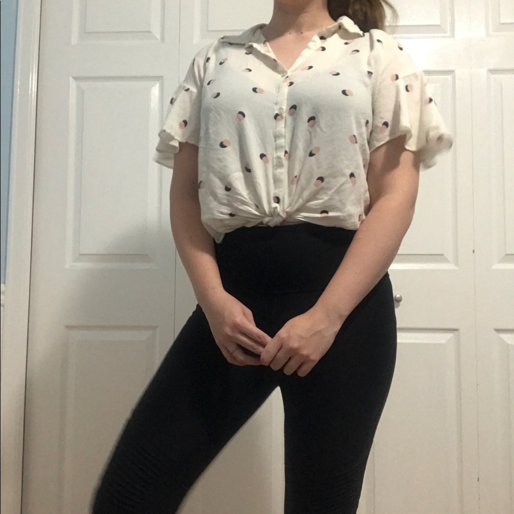 Mine Polka Dot Button Down